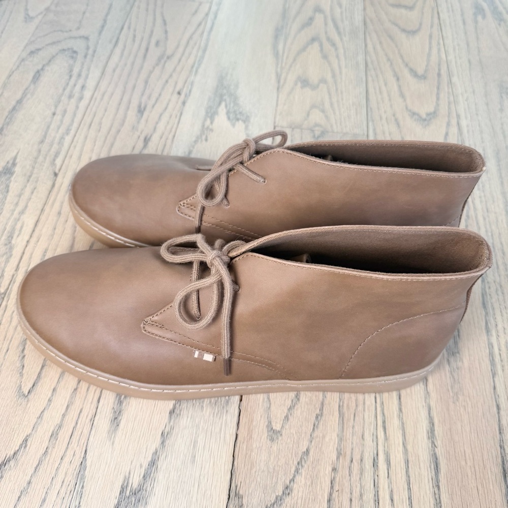 NWT Ben Sherman Men’s Ashford High-Top Sneaker Brown Leather Shoes Size 13 - Picture 7 of 14